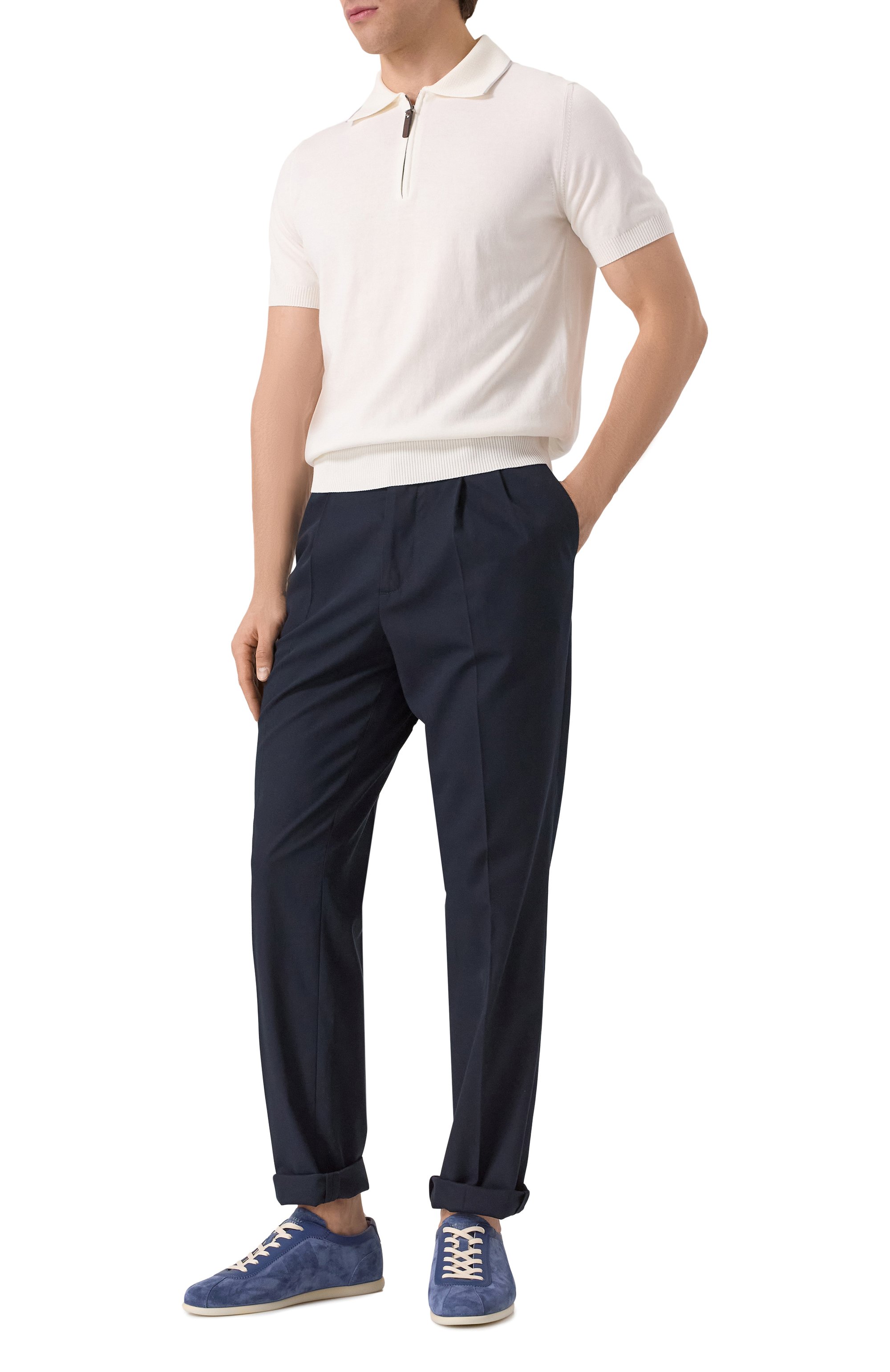 Замшевые кеды BRUNELLO CUCINELLI, арт. MZUSIGD331, фото 2