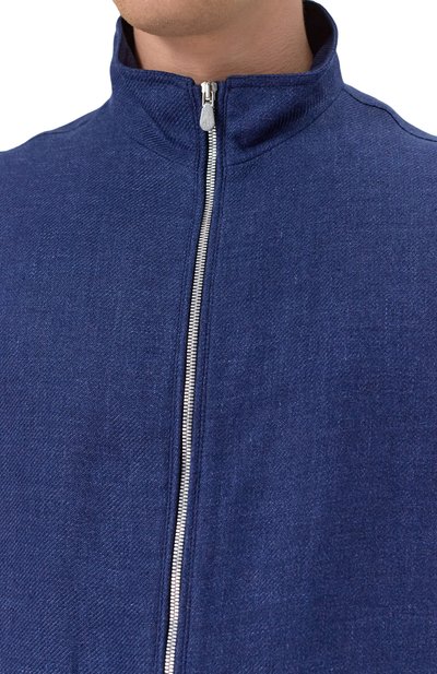 Бомбер изо льна и шерсти BRUNELLO CUCINELLI, арт. MW4826509, фото 5