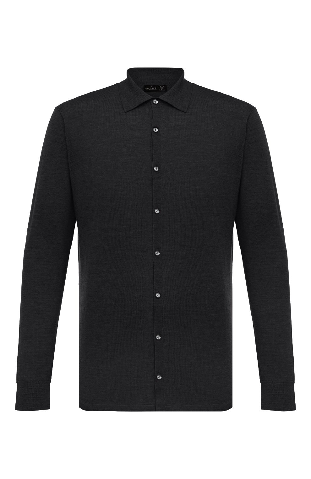 Хлопковая рубашка VAN LAACK черного цвета по цене 23650 руб., арт. SAFIN0/S00174, фото 1 Хлопковая рубашка VAN LAACK, арт. SAFIN0/S00174, фото 1