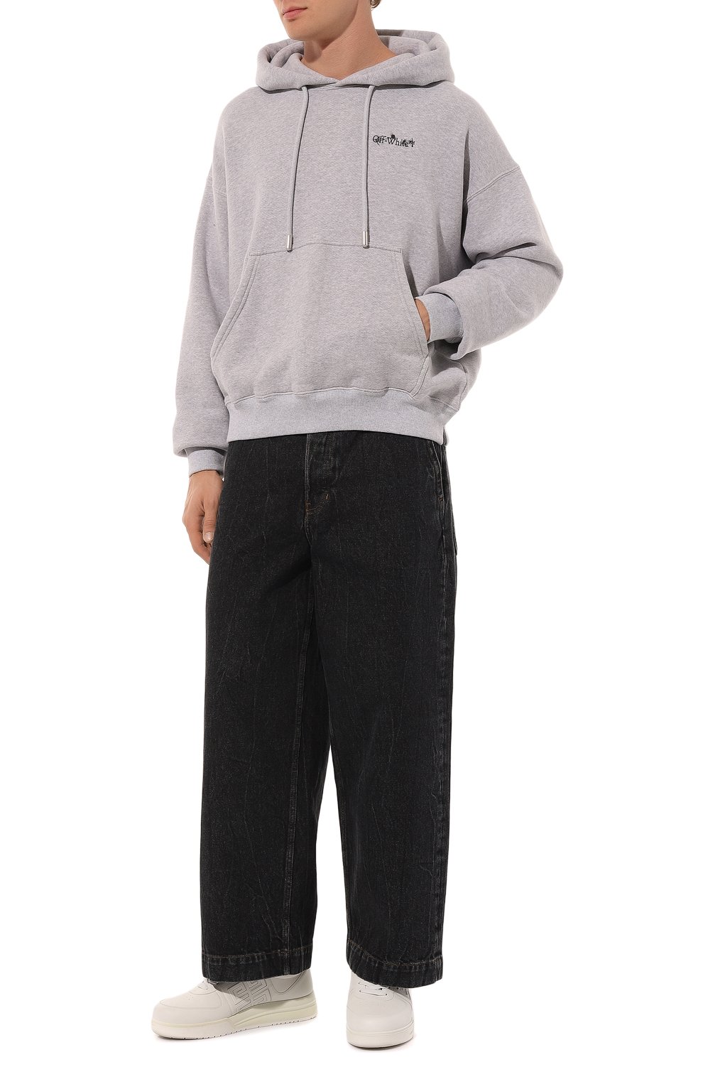 Хлопковое худи OFF-WHITE, арт. 0MBB085F24FLE008, фото 2