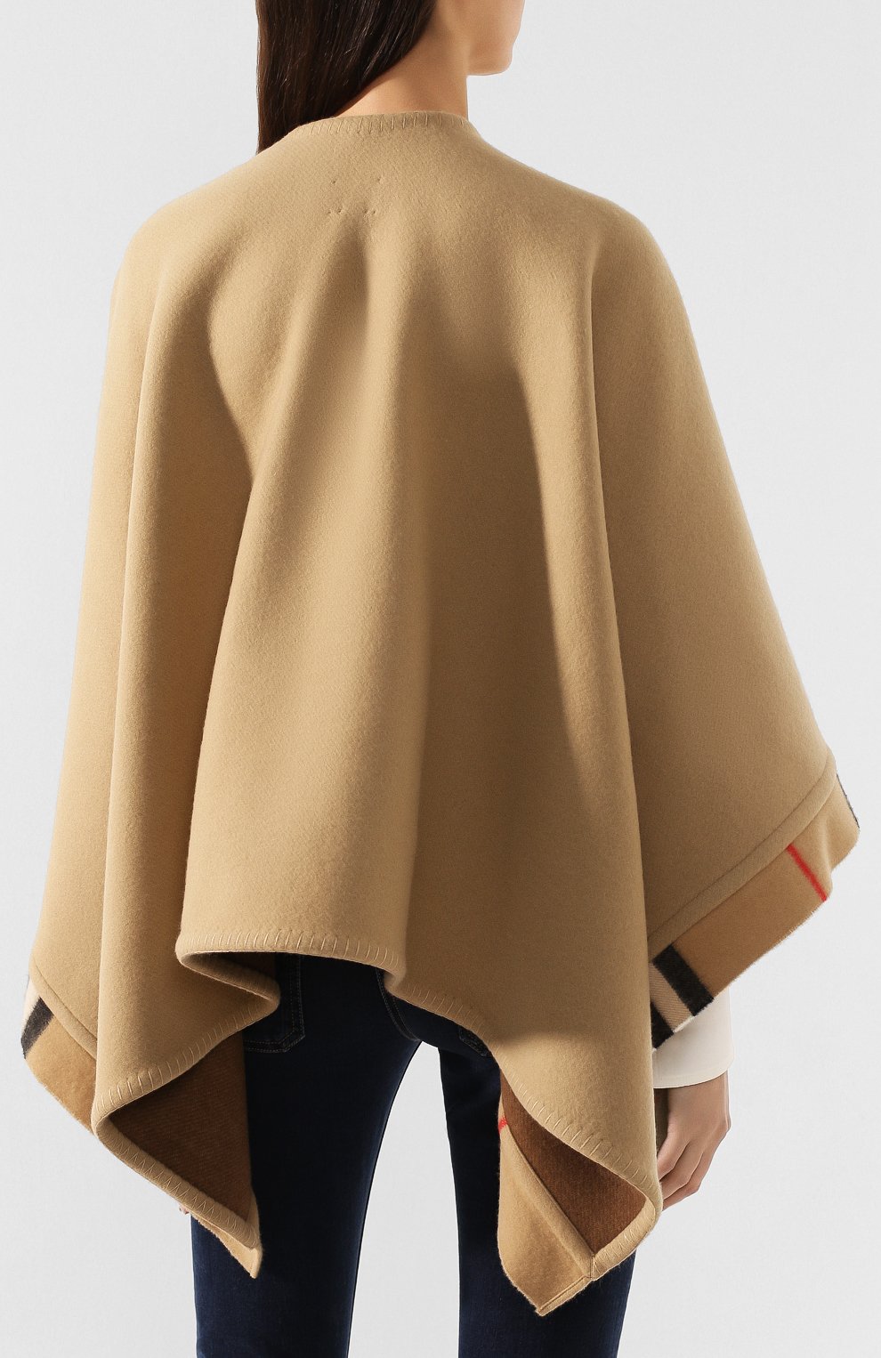 Шерстяная накидка BURBERRY, арт. 8025563, фото 4
