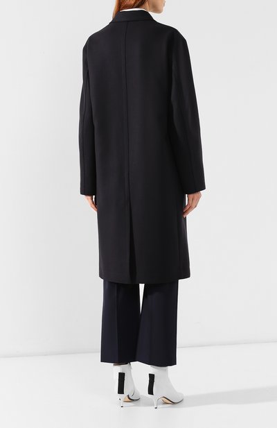 Шерстяное пальто JIL SANDER NAVY темно-синего цвета по цене 69950 руб., арт. JNWM1001B/JM2108, фото 4 Шерстяное пальто JIL SANDER NAVY, арт. JNWM1001B/JM2108, фото 4