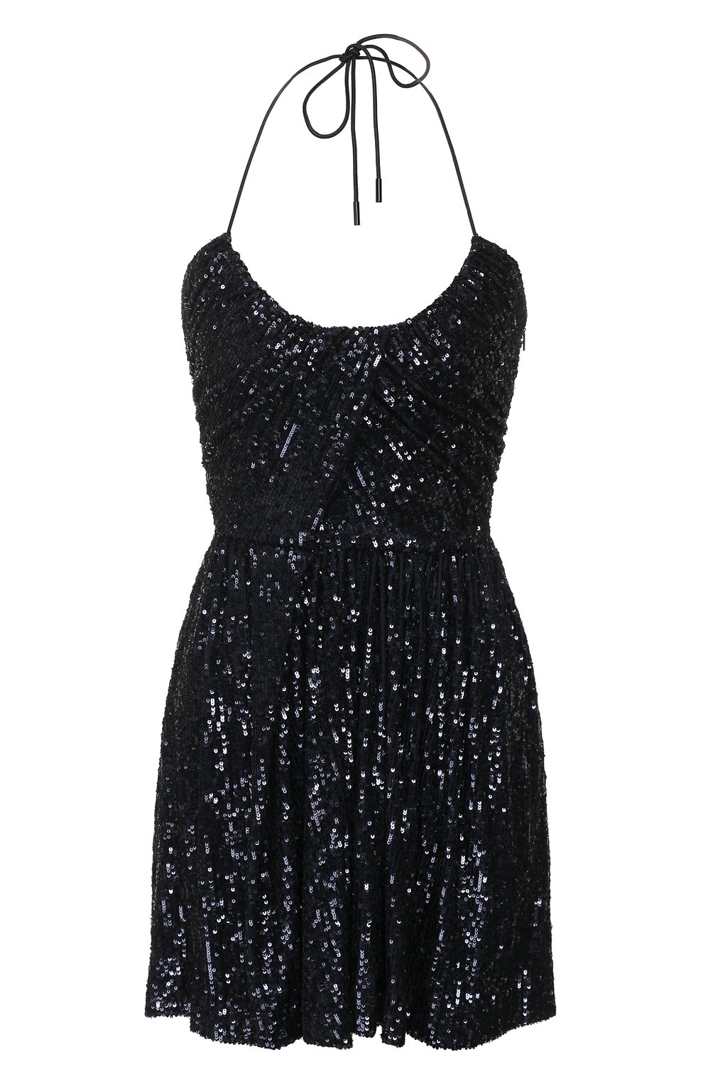 Платье SAINT LAURENT синего цвета по цене 195500 руб., арт. 614583/YB0K2, фото 1 Платье SAINT LAURENT, арт. 614583/YB0K2, фото 1