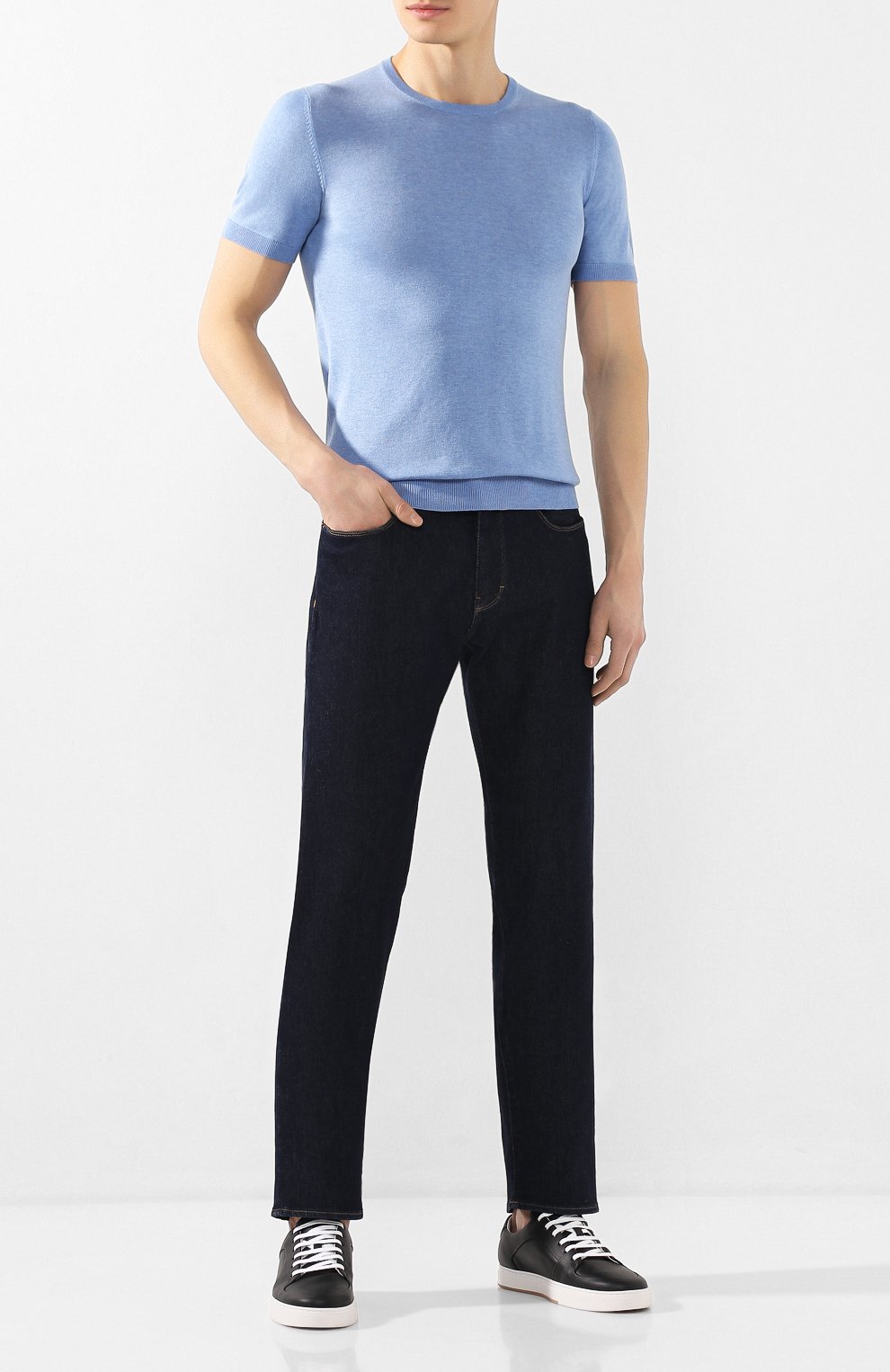 Шелковый джемпер ANDREA CAMPAGNA, арт. 43112/23503, фото 2