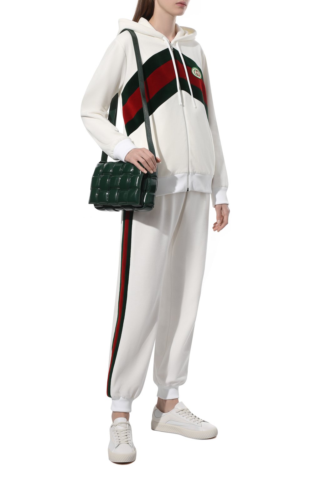 Хлопковый кардиган GUCCI кремового цвета по цене 201600 руб., арт. 678640/XJDYG, фото 2 Хлопковый кардиган GUCCI, арт. 678640/XJDYG, фото 2