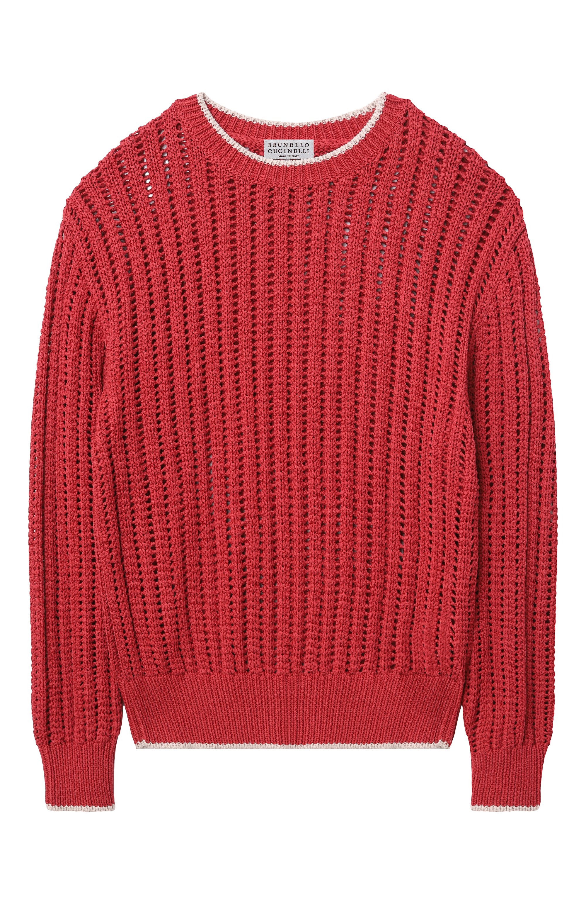 Хлопковый свитер BRUNELLO CUCINELLI, арт. BSBM52500A, фото 1