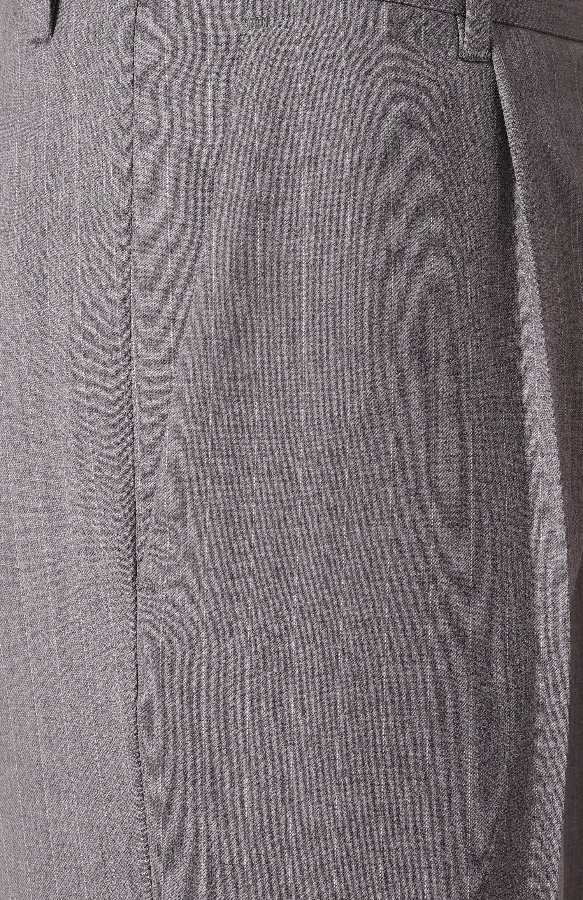 Шерстяные брюки BOSS серого цвета по цене 37300 руб., арт. 50534969, фото 6 Шерстяные брюки BOSS, арт. 50534969, фото 6