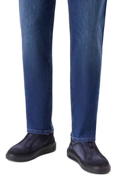 Замшевые кеды W.GIBBS темно-синего цвета по цене 45600 руб., арт. 2259054/CAM0SCI0 RAIN, фото 3 Замшевые кеды W.GIBBS, арт. 2259054/CAM0SCI0 RAIN, фото 3