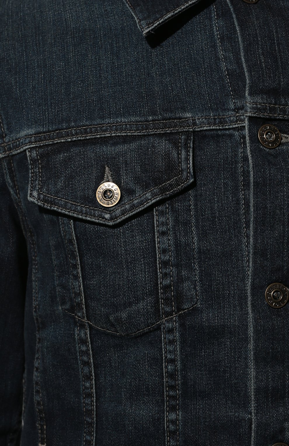 Джинсовая куртка dart AG ADRIANO GOLDSCHMIED темно-синего цвета по цене 45750 руб., арт. 4444LED/GRAN/MX, фото 5 Джинсовая куртка dart AG ADRIANO GOLDSCHMIED, арт. 4444LED/GRAN/MX, фото 5