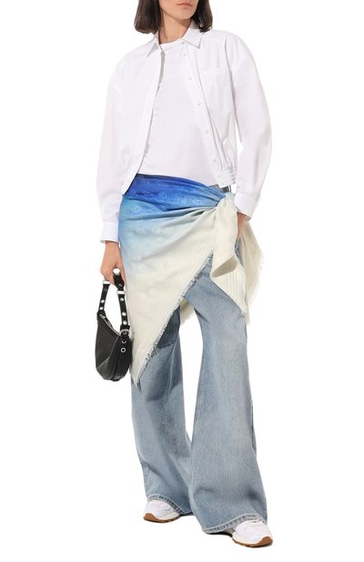 Шаль из шелка и шерсти ALEXANDER MCQUEEN, арт. 744169/3631Q, фото 2