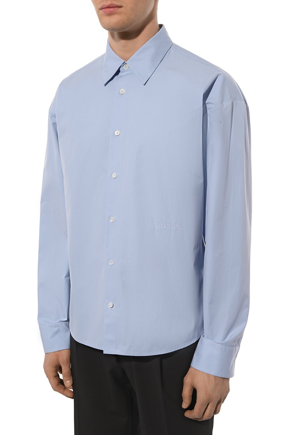 Хлопковая рубашка VALENTINO, арт. 1V3ABJ91/7BK, фото 3