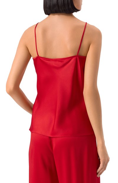 Атласный топ MAX MARA STUDIO красного цвета по цене 35150 руб., арт. AFELI0, фото 4 Атласный топ MAX MARA STUDIO, арт. AFELI0, фото 4