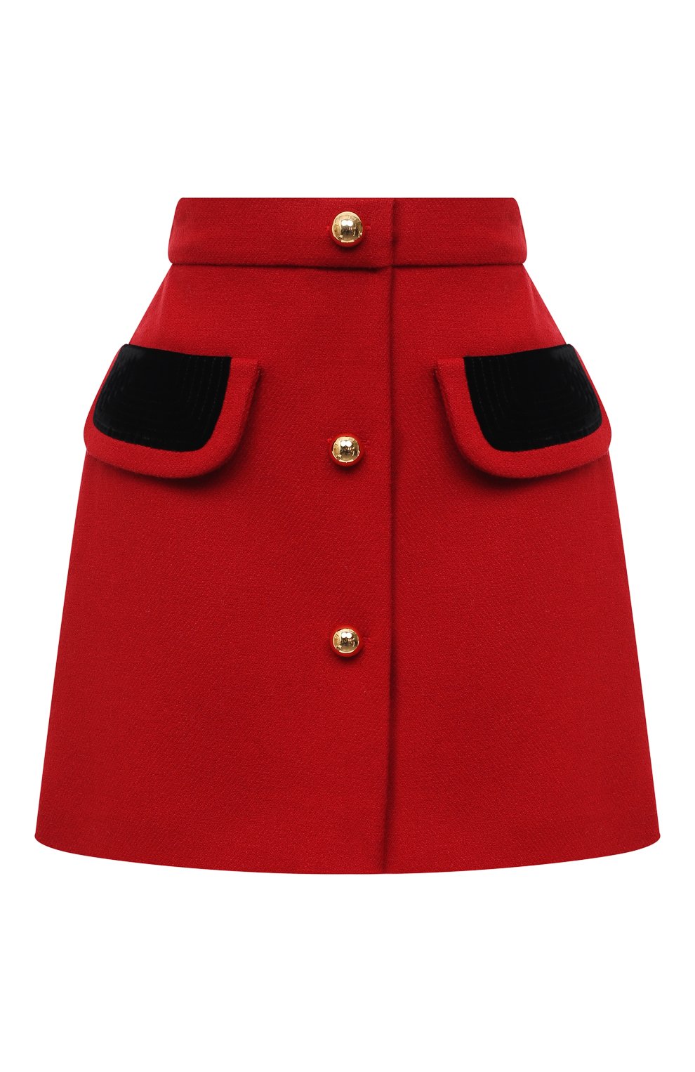 Шерстяная юбка MIU MIU красного цвета по цене 110000 руб., арт. MG1696-862-F0011, фото 1 Шерстяная юбка MIU MIU, арт. MG1696-862-F0011, фото 1