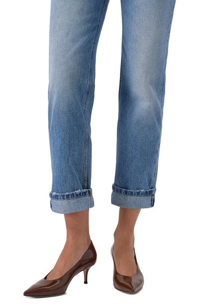 Кожаные туфли robbie 55 GIANVITO ROSSI коричневого цвета по цене 99100 руб., арт. G22273.55RIC.NUIBR0W, фото 3 Кожаные туфли robbie 55 GIANVITO ROSSI, арт. G22273.55RIC.NUIBR0W, фото 3