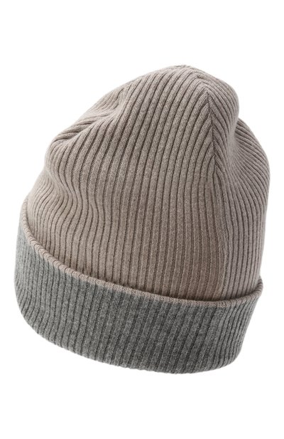 Кашемировая шапка BRUNELLO CUCINELLI серого цвета по цене 49950 руб., арт. M2293600, фото 4 Кашемировая шапка BRUNELLO CUCINELLI, арт. M2293600, фото 4