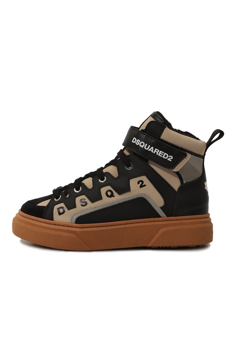 Комбинированные кеды DSQUARED2, арт. 79314/35-41, фото 1