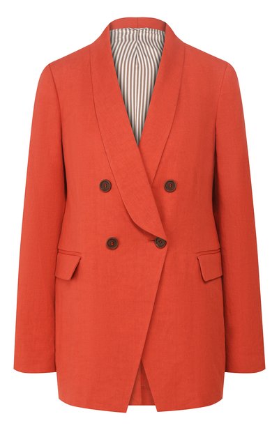 Женский жакет из смеси льна и хлопка BRUNELLO CUCINELLI, арт. MF5918946