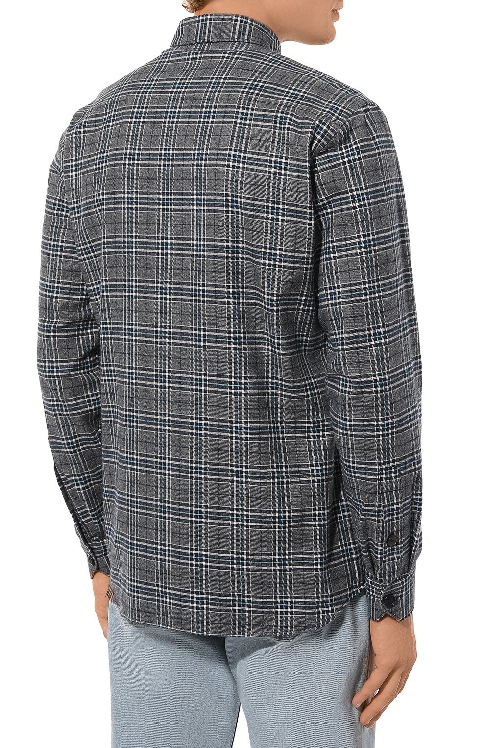 Хлопковая рубашка VAN LAACK темно-серого цвета по цене 22200 руб., арт. RET0-K/165020, фото 4 Хлопковая рубашка VAN LAACK, арт. RET0-K/165020, фото 4