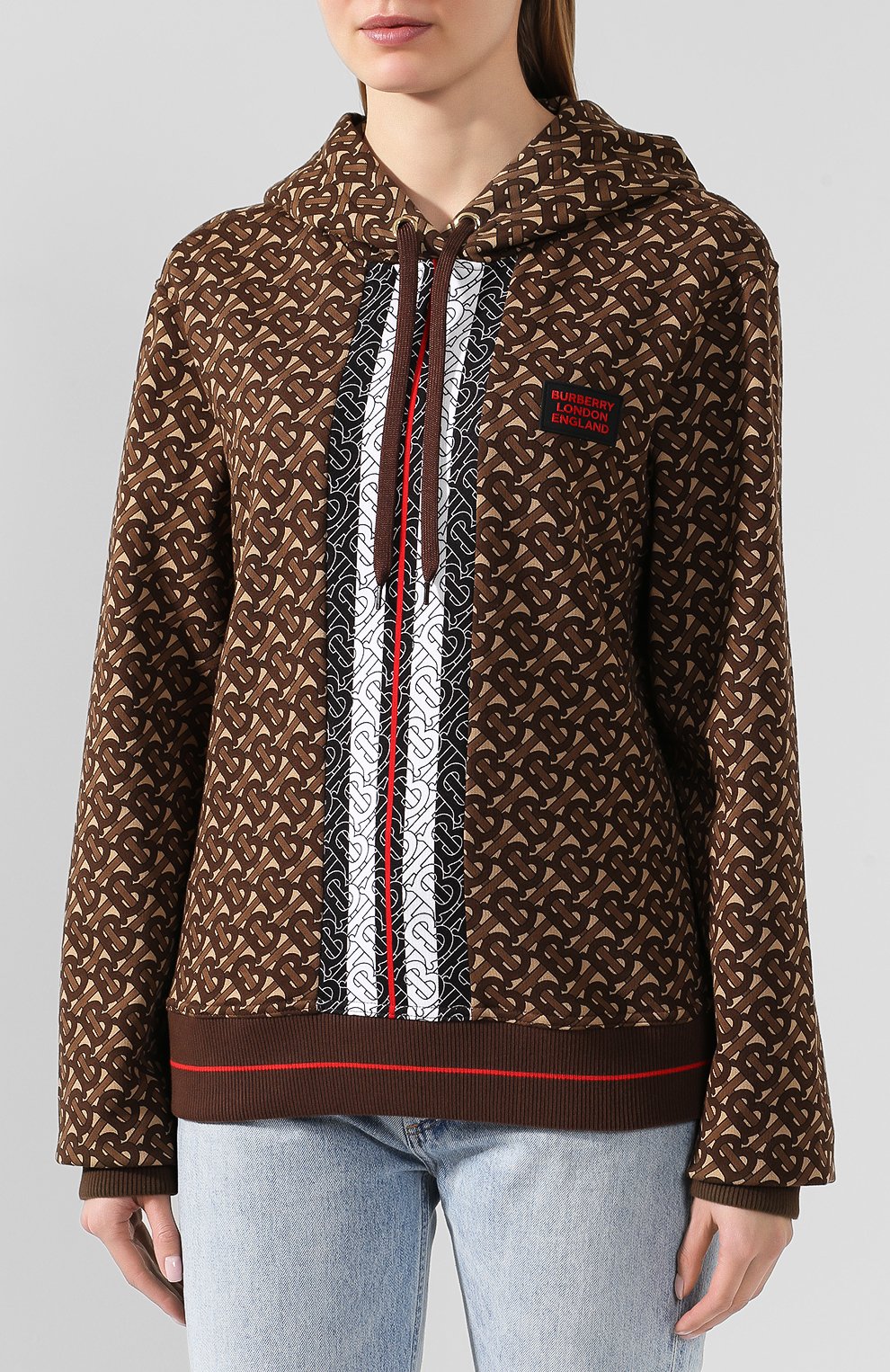 Хлопковое худи BURBERRY, арт. 8018458, фото 3