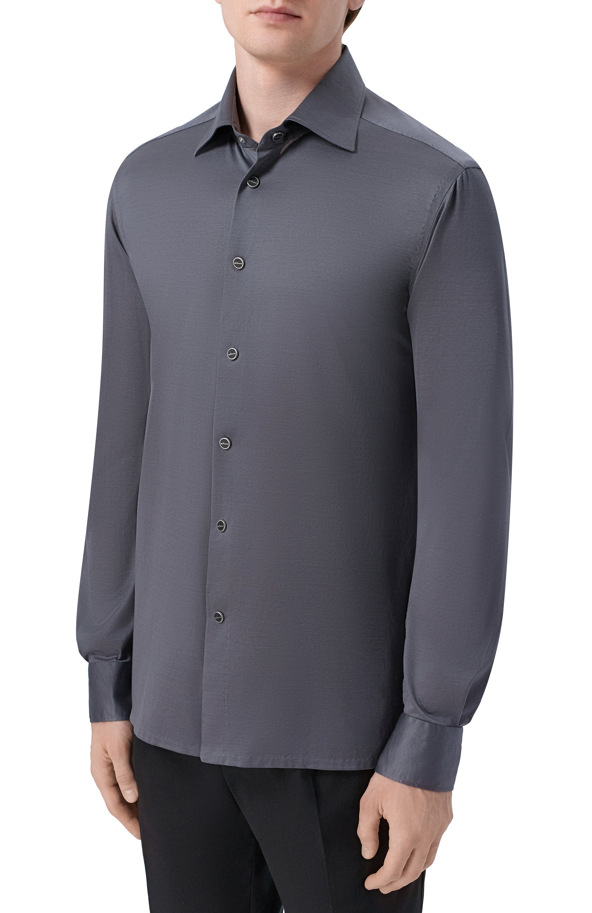 Хлопковая рубашка KITON, арт. UMCNERHH09665, фото 3