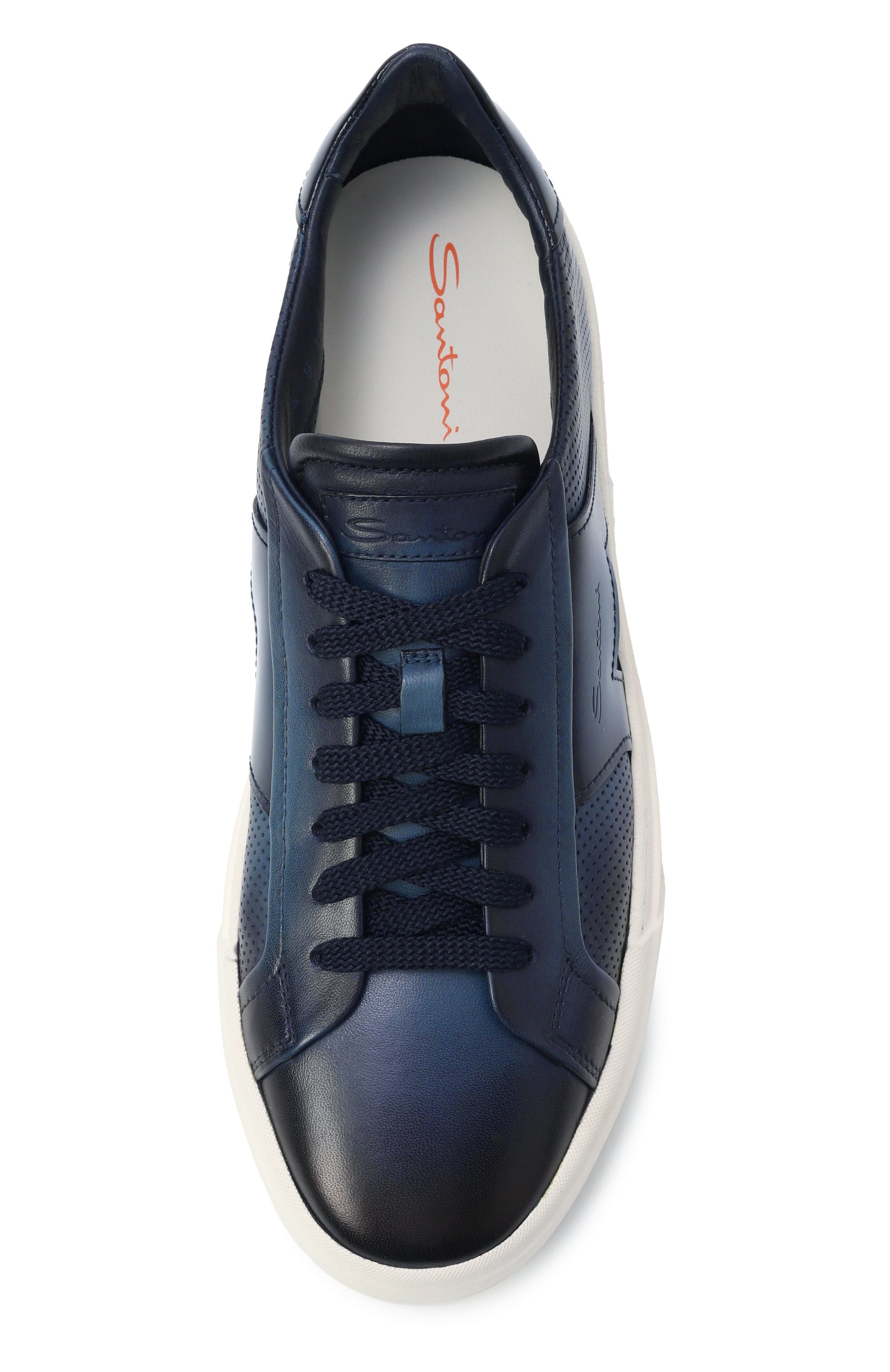 Кожаные кеды double buckle SANTONI, арт. MBGG22068PNNTFG0, фото 6