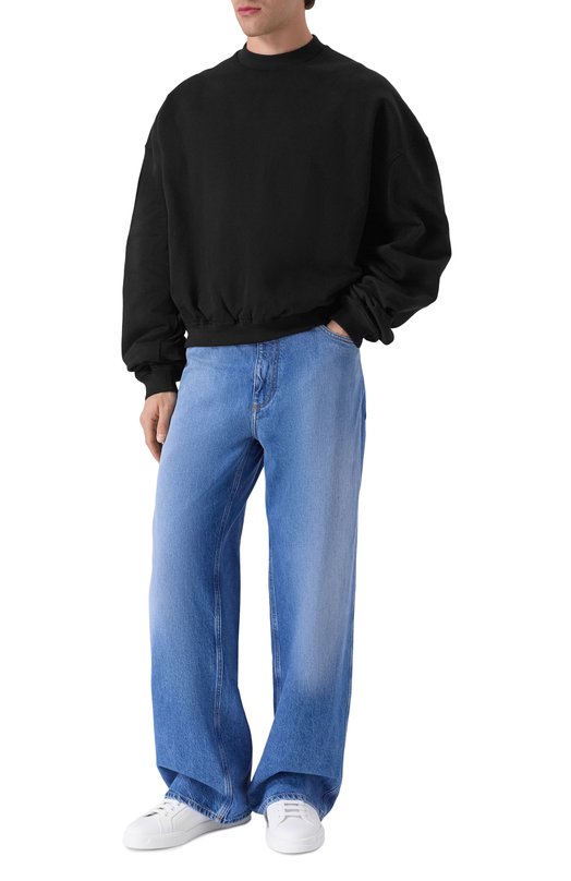 Хлопковый свитшот Dolce & Gabbana G9BVHT/G7PLA Чёрный  G9BVHT/G7PLA Фото 2