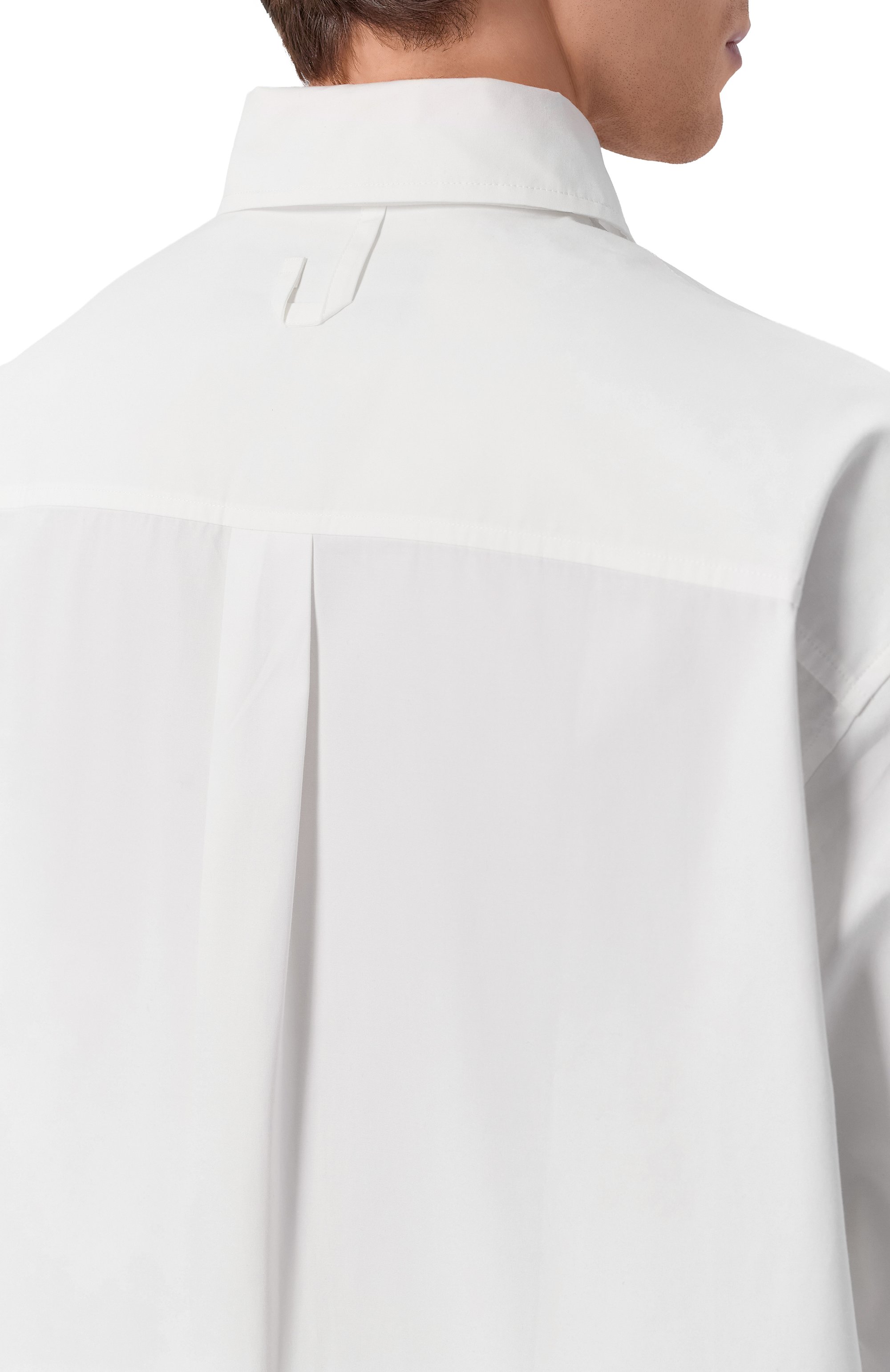 Хлопковая рубашка JACQUEMUS белого цвета по цене 65650 руб., арт. 26ESHM00607/AW00351, фото 5 Хлопковая рубашка JACQUEMUS, арт. 26ESHM00607/AW00351, фото 5