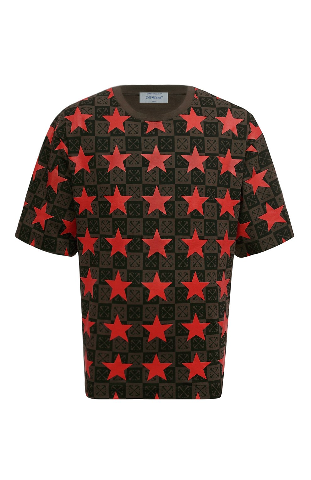 Хлопковая футболка OFF-WHITE, арт. 0MAA120W24JER001, фото 1