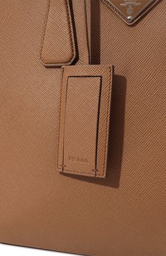 Мужская кожаная сумка-тоут PRADA коричневого цвета, арт. 2VG061-2FAD-F0401-OOF | Фото 3 (Размер: large; Ремень/цепочка: На ремешке; Материал сплава: Проставлено; Драгоценные камни: Проставлено; Материал: Натуральная кожа)