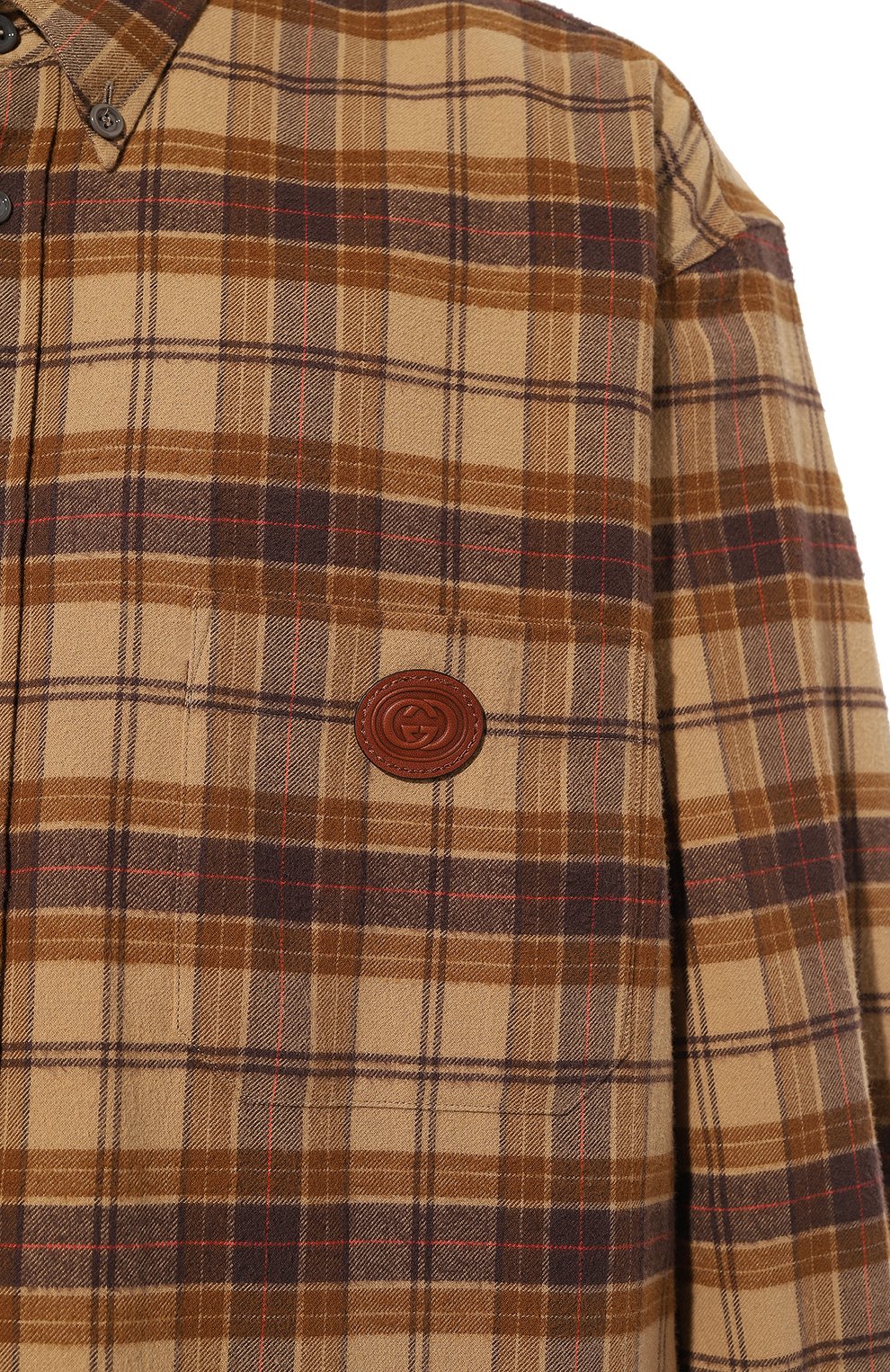 Хлопковая рубашка GUCCI, арт. 629755 Z8AK2, фото 5