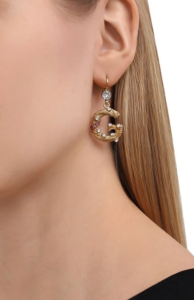 Серьги DOLCE & GABBANA золотого цвета по цене 46850 руб., арт. WEM6M4/W1111, фото 3 Серьги DOLCE & GABBANA, арт. WEM6M4/W1111, фото 3