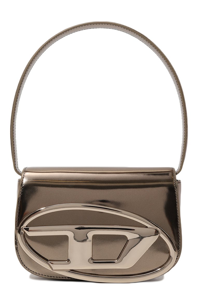 Женская сумка 1dr DIESEL золотого цвета, арт. X08396/PS202 | Фото 1 (Ремень/цепочка: На ремешке; Материал: Натуральная кожа; Драгоценные к�амни: Проставлено; Размер: mini; Материал сплава: Проставлено; Сумки-технические: Сумки top-handle)