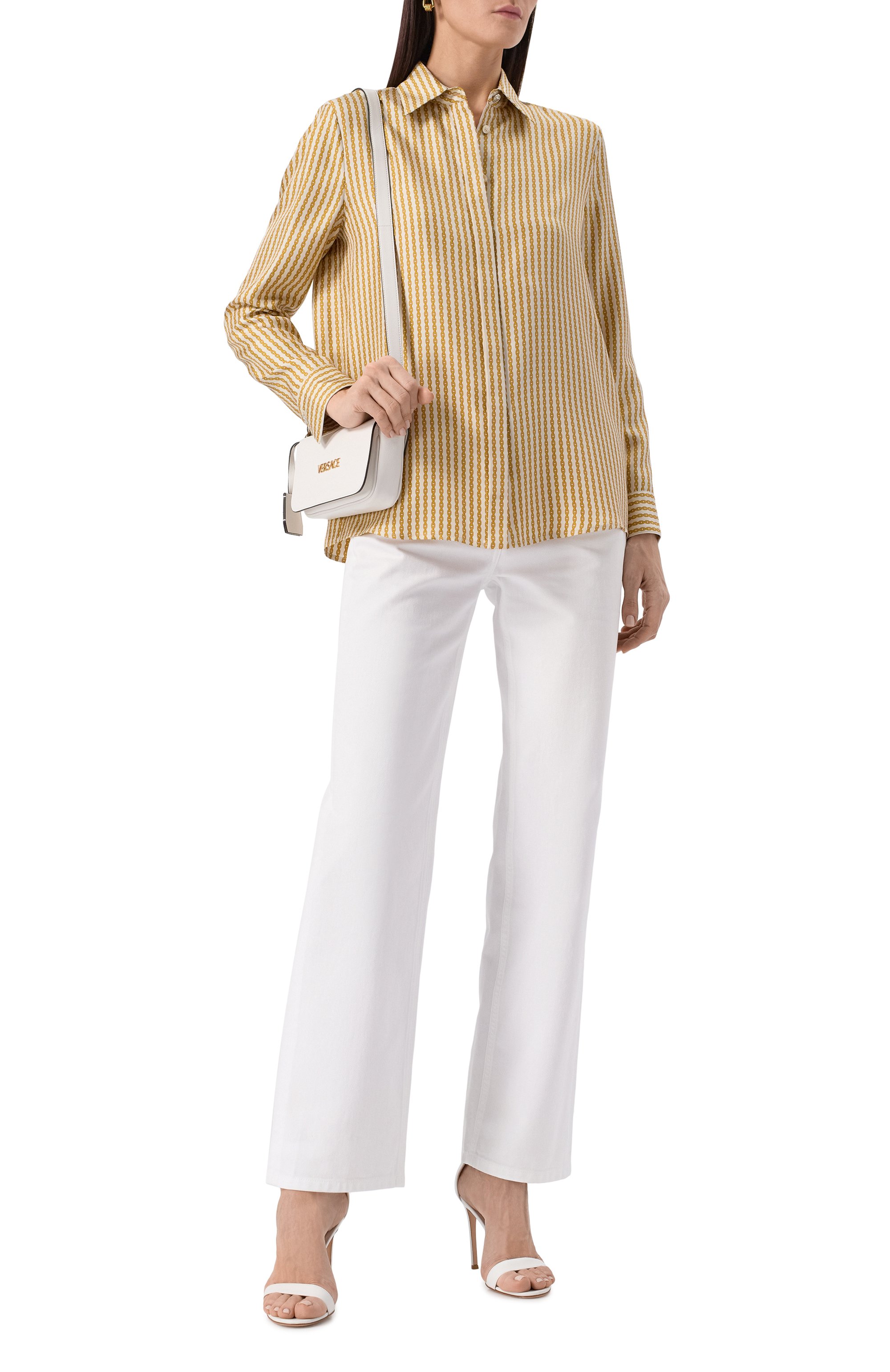 Шелковая рубашка VERSACE, арт. 1001360/1A13367, фото 2