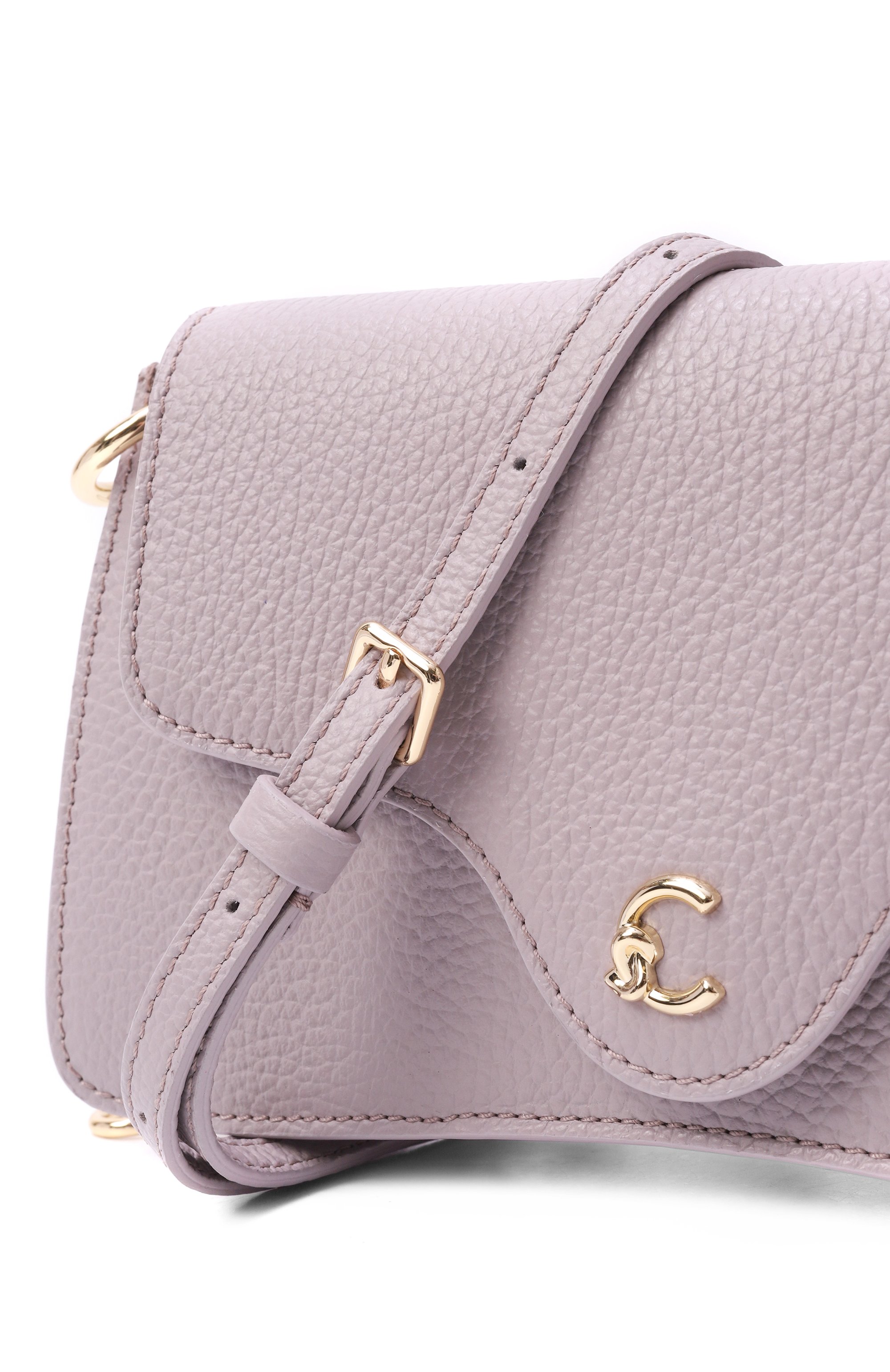 Сумка c-me small COCCINELLE сиреневого цвета по цене 20800 руб., арт. E5 SSL 27 01 01, фото 3 Сумка c-me small COCCINELLE, арт. E5 SSL 27 01 01, фото 3