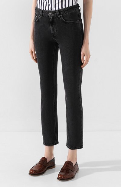 Джинсы TOTEME серого цвета по цене 14500 руб., арт. STRAIGHT DENIM 32 193-233-743, фото 3 Джинсы TOTEME, арт. STRAIGHT DENIM 32 193-233-743, фото 3