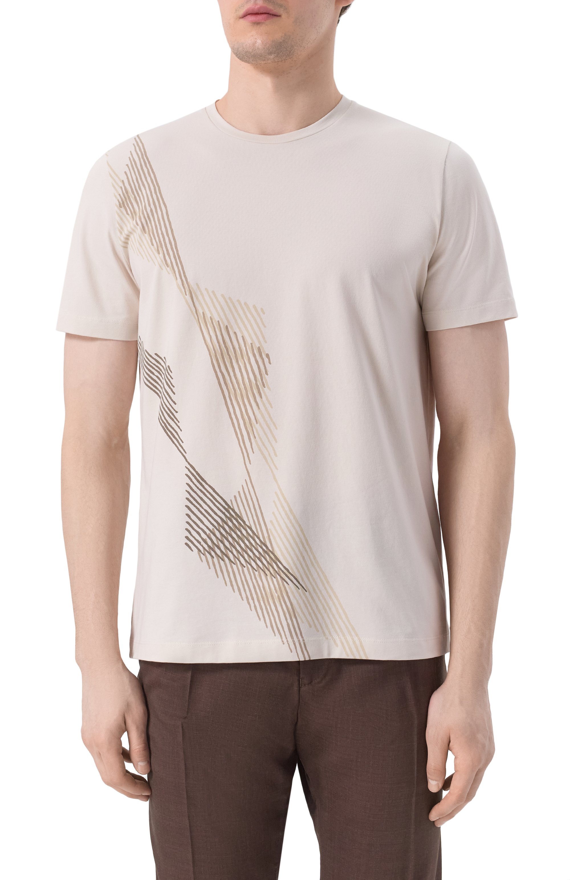 Хлопковая футболка CORNELIANI, арт. 25G588-2525064, фото 3