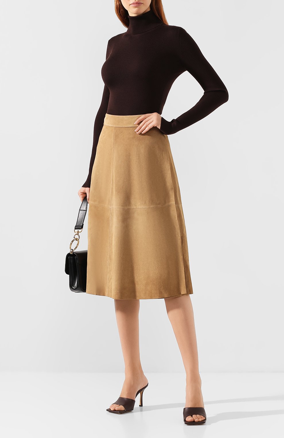 Замшевая юбка THEORY, арт. J0600303, фото 2
