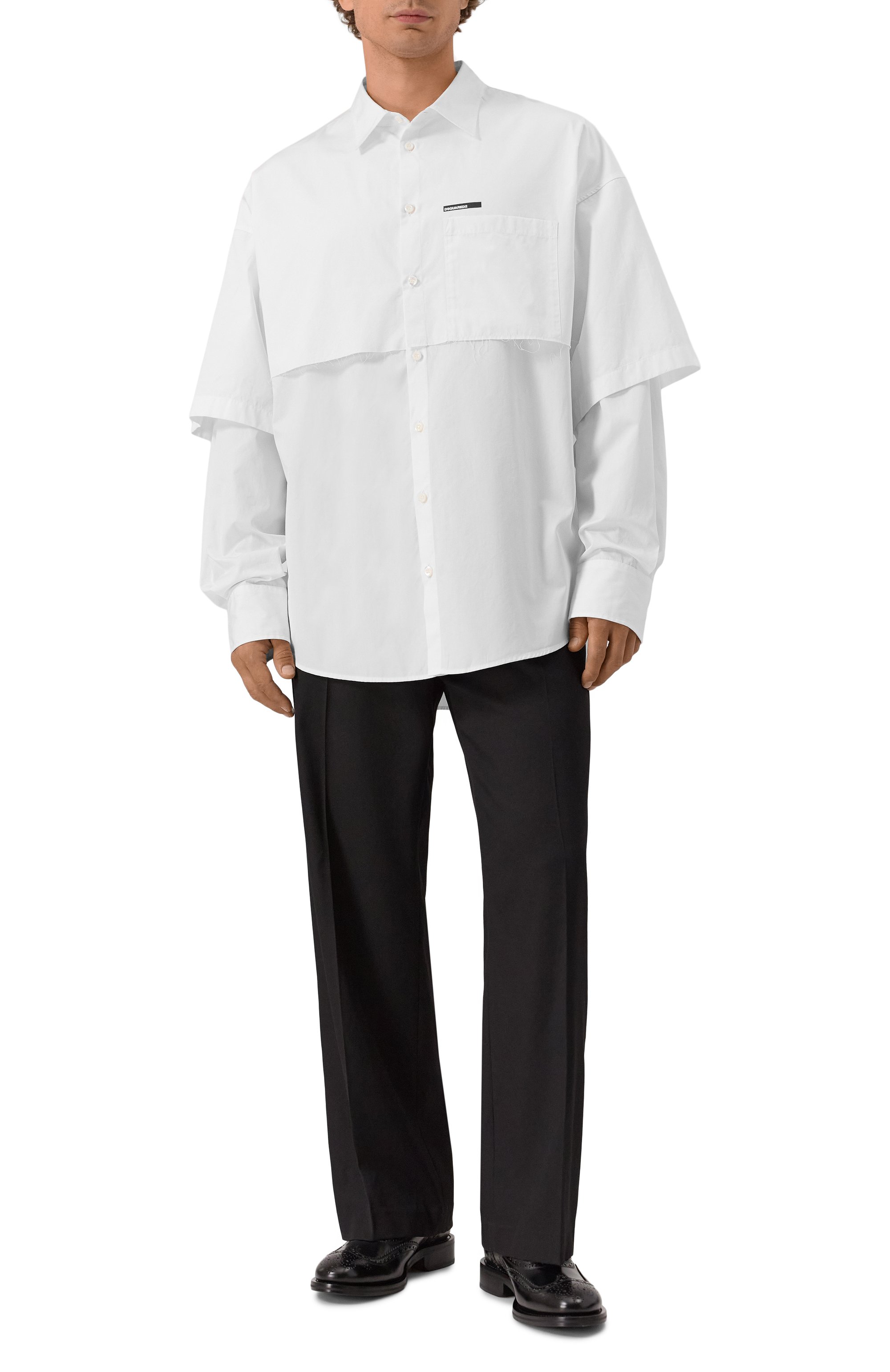 Хлопковая рубашка DSQUARED2, арт. S74DM0947/S36275, фото 2