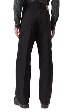 Мужские джинсы DSQUARED2 черного цвета, арт. S74LB1673/S39781 | Фото 4 (Длина (брюки, джинсы): Стандартные; Драгоценные камни: Проставлено; Материал сплава: Проставлено; Детали: Накладные карманы; Кросс-КТ: Деним; Силуэт М (брюки): Прямые; Материал внешний: Деним, Хлопок; Стили: Гранж, Повседневный)