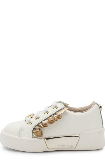 Кожаные кеды с металлизированной оборкой MICHAEL KORS COLLECTION, арт. ZIA GUARD RAIL-T, фото 2