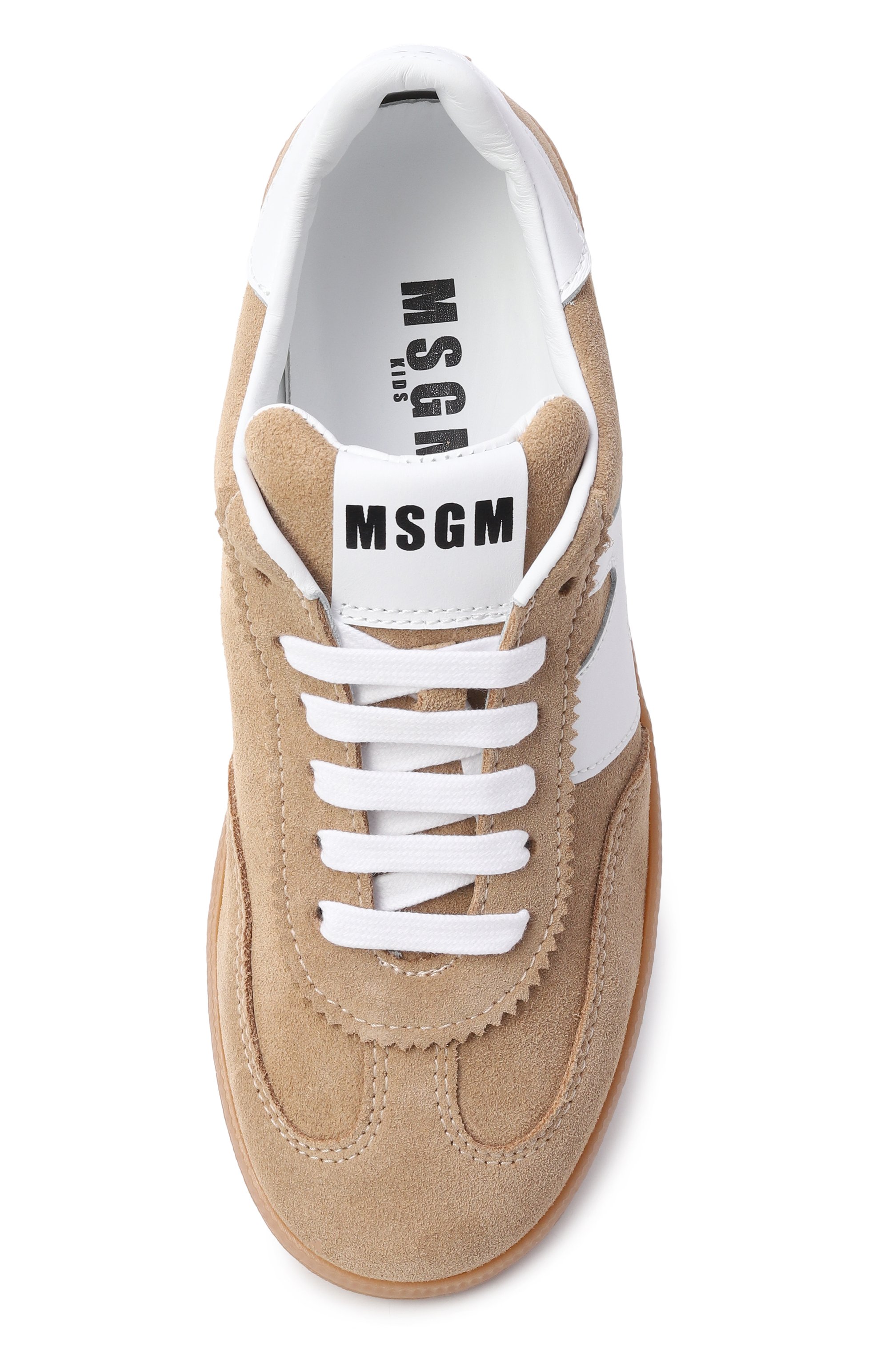 Замшевые кеды MSGM KIDS, арт. 82482/VAR6_001, фото 4