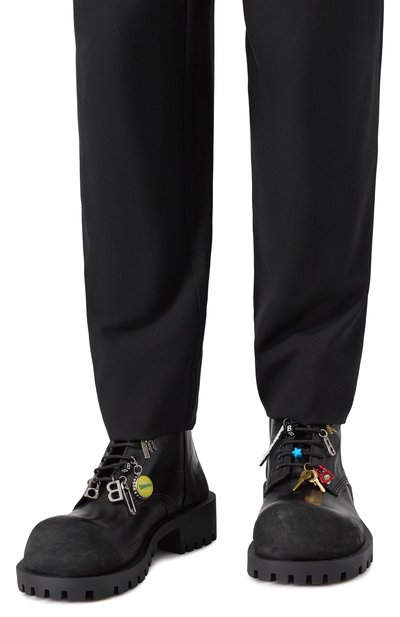 Кожаные ботинки hummer BALENCIAGA, арт. 786137/WCDA3, фото 3