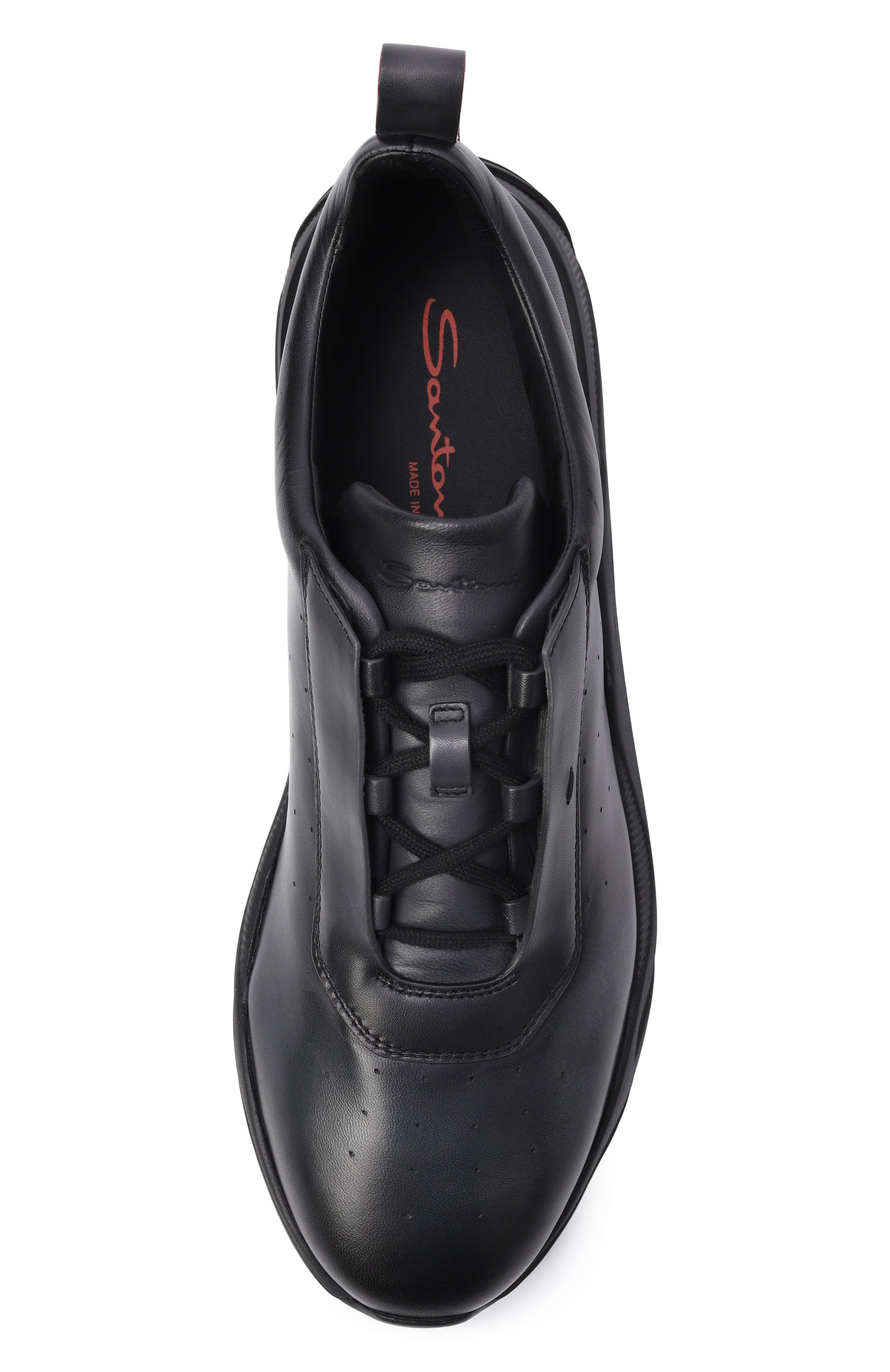 Кожаные кроссовки innova SANTONI, арт. MBIG22027NERTG0N, фото 5