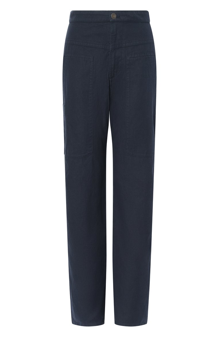 Брюки изо льна и хлопка ISABEL MARANT ETOILE, арт. 25PPA0311FA/C1G06E, фото 1