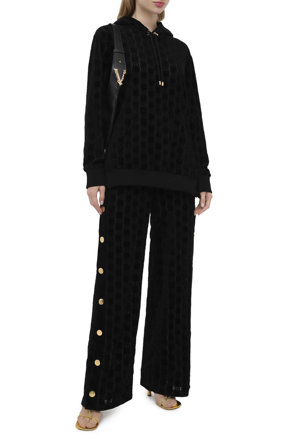 Хлопковые брюки BALMAIN, арт. UF15362/I500, фото 2