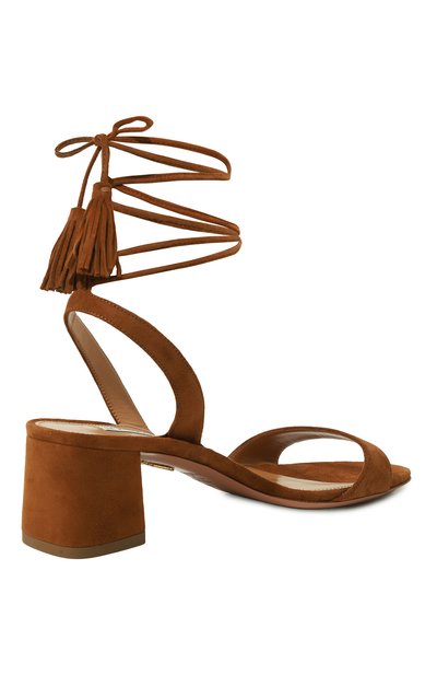 Замшевые босоножки alu 50 AQUAZZURA, арт. ALUMIDS0-SUE-884, фото 5