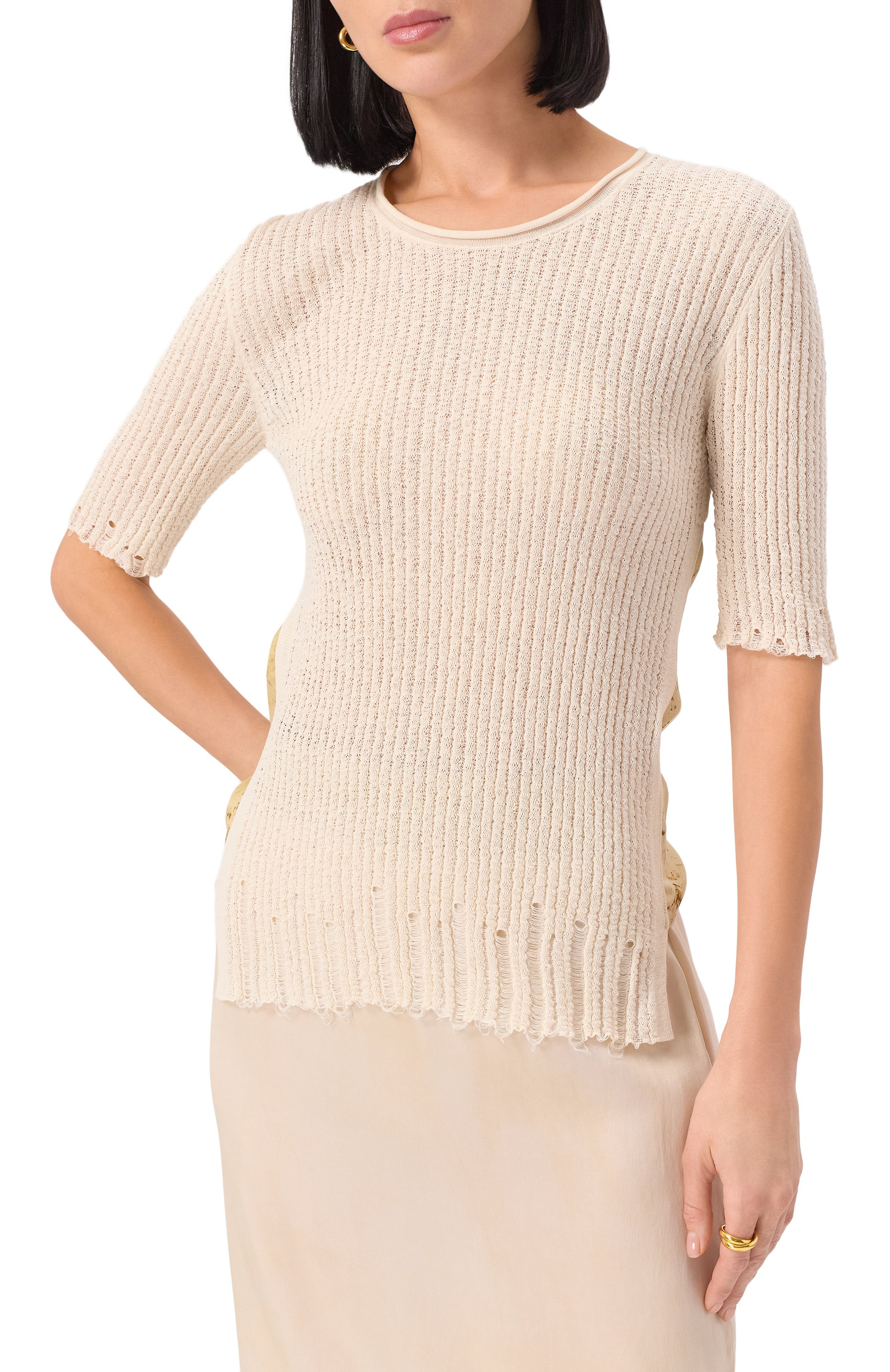 Пуловер из хлопка и шелка UMA WANG, арт. UK7163_, фото 3