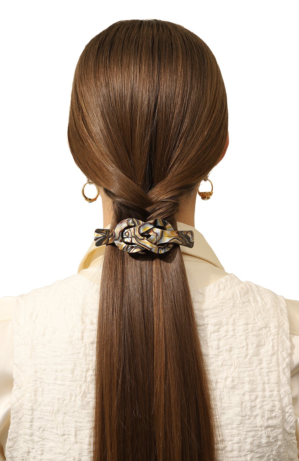 Заколка для волос ALEXANDRE DE PARIS разноцветного цвета по цене 15500 руб., арт. AQCH-1666-02 O, фото 2 Заколка для волос ALEXANDRE DE PARIS, арт. AQCH-1666-02 O, фото 2