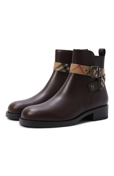 Женские кожаные ботинки huntley BURBERRY, арт. 8128779