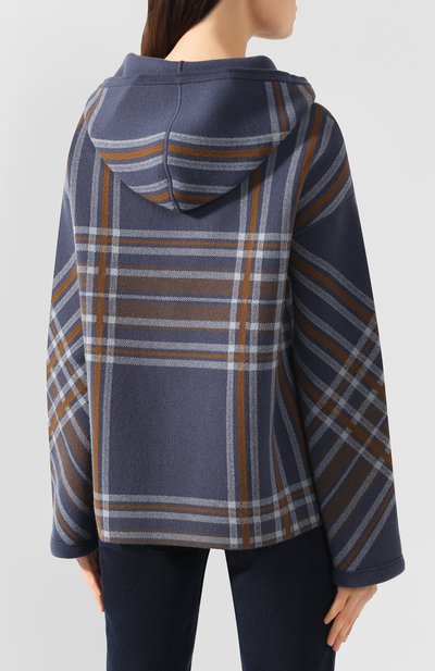Кашемировый кардиган LORO PIANA синего цвета по цене 555000 руб., арт. FAI7099, фото 4 Кашемировый кардиган LORO PIANA, арт. FAI7099, фото 4
